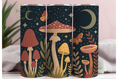 Mystical Mushroom Forest 20oz Tumbler Sublimation PixelChick 