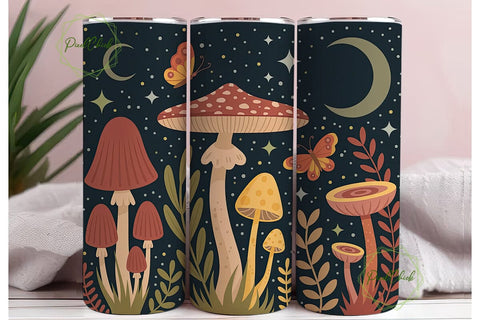 Mystical Mushroom Forest 20oz Tumbler Sublimation PixelChick 
