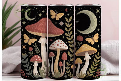 Mystical Mushroom Forest 20oz Tumbler Sublimation PixelChick 