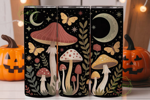 Mystical Mushroom Forest 20oz Tumbler Sublimation PixelChick 