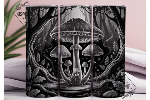 Mystical Mushroom Forest 20oz Tumbler Sublimation sassyprint 