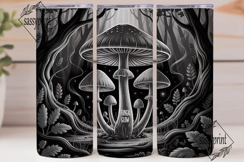 Mystical Mushroom Forest 20oz Tumbler Sublimation sassyprint 