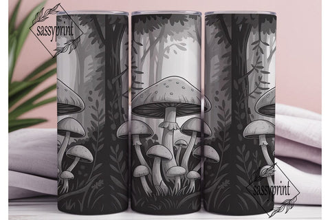 Mystical Mushroom Forest 20oz Tumbler Sublimation sassyprint 