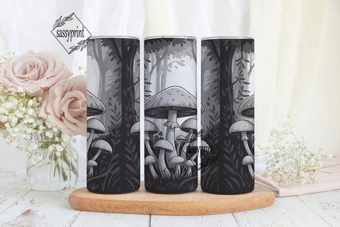 Mystical Mushroom Forest 20oz Tumbler Sublimation sassyprint 