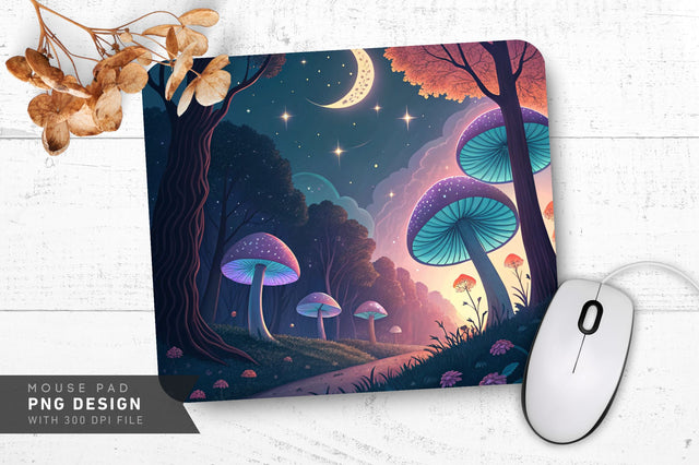 Mystical Mushroom Goddess Mousepad Sublimation Regulrcrative 