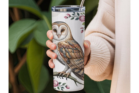 Mystical Owl Dreamcatcher 20oz Tumbler Sublimation DesignSVG 