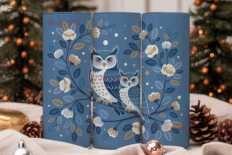 Mystical Owls 20oz Tumbler Wrap Sublimation DesignSVG 