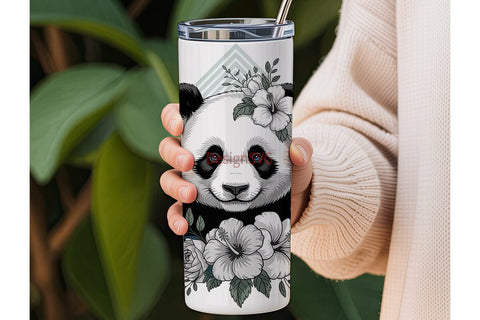 Mystical Panda 20oz Tumbler Wrap Sublimation DesignSVG 