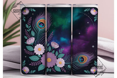 Mystical Peacock Feather 20oz Tumbler Sublimation sassyprint 