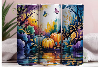 Mystical Pumpkin Patch 20oz Tumbler Wrap Sublimation PixelChick 