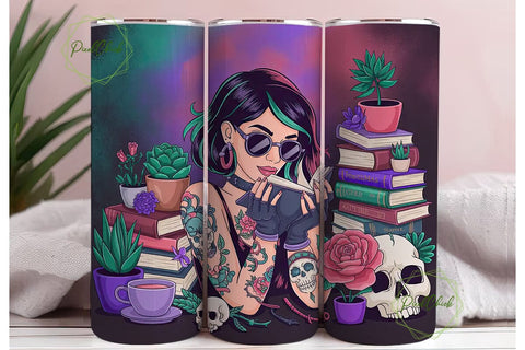 Mystical Reader 20oz Tumbler Design Sublimation PixelChick 