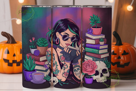 Mystical Reader 20oz Tumbler Design Sublimation PixelChick 