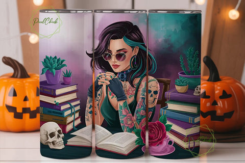 Mystical Reader 20oz Tumbler Design Sublimation PixelChick 