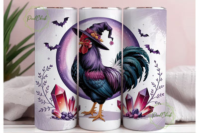 Mystical Rooster 20oz Tumbler Wrap Sublimation PixelChick 