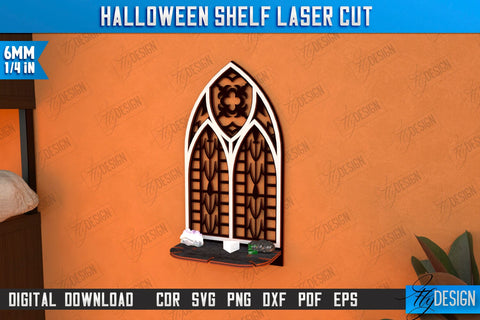 Mystical Shelf Laser Cut Bundle | Crystal Shelf Display | Pendulum Holder | Altar Shelf | CNC Files SVG Fly Design 