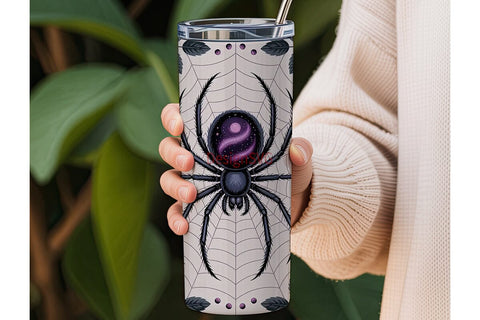 Mystical Spider 20oz Tumbler Wrap Sublimation DesignSVG 
