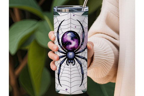 Mystical Spider 20oz Tumbler Wrap Sublimation DesignSVG 