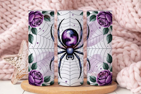 Mystical Spider 20oz Tumbler Wrap Sublimation DesignSVG 
