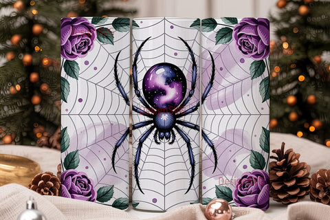 Mystical Spider 20oz Tumbler Wrap Sublimation DesignSVG 