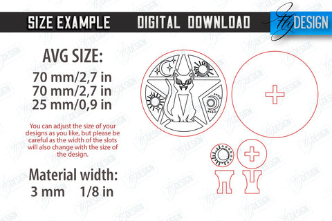 Mystical Stamp Bundle | Mystical Print | Template Stamp | Witch Design | CNC Files SVG Fly Design 