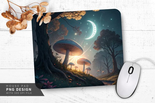 Mystical Starry Goddess Mousepad Sublimation Regulrcrative 