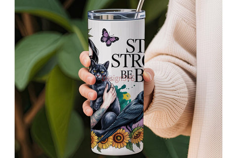 Mystical Sunflower Woman 20oz Tumbler Sublimation DesignSVG 