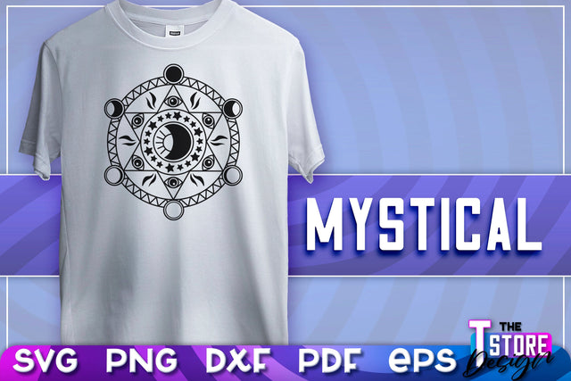 Mystical SVG | Mystical Symbols Design | Magic Sign | T-Shirt Print | SVG File SVG The T Store Design 