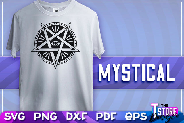 Mystical SVG | Mystical Symbols Design | Magic Sign | T-Shirt Print | SVG File SVG The T Store Design 
