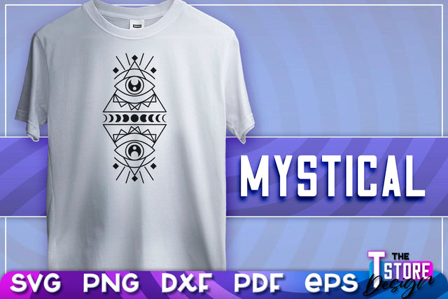 Mystical SVG | Mystical Symbols Design | Magic Sign | T-Shirt Print | SVG File SVG The T Store Design 