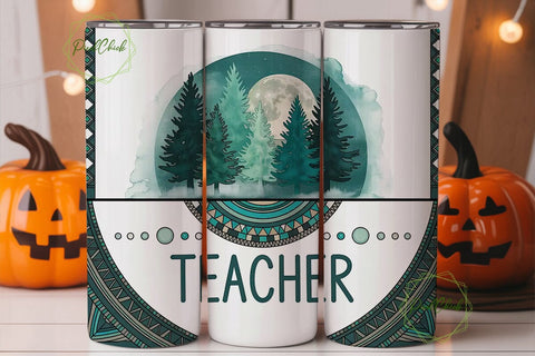 Mystical Teacher Tumbler Wrap Sublimation PixelChick 