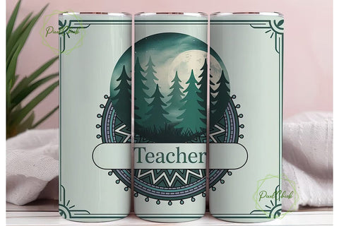 Mystical Teacher Tumbler Wrap Sublimation PixelChick 