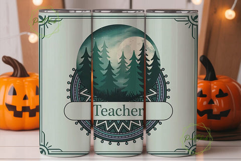 Mystical Teacher Tumbler Wrap Sublimation PixelChick 