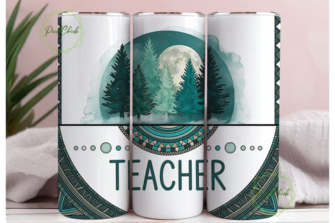 Mystical Teacher Tumbler Wrap Sublimation PixelChick 