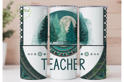 Mystical Teacher Tumbler Wrap Sublimation PixelChick 