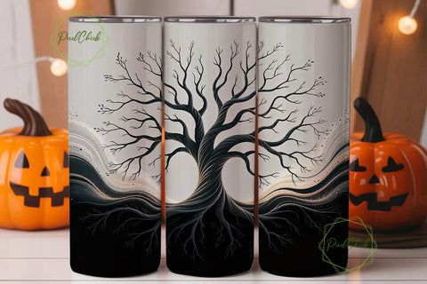 Mystical Tree 20oz Tumbler Wrap Sublimation PixelChick 