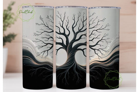 Mystical Tree 20oz Tumbler Wrap Sublimation PixelChick 