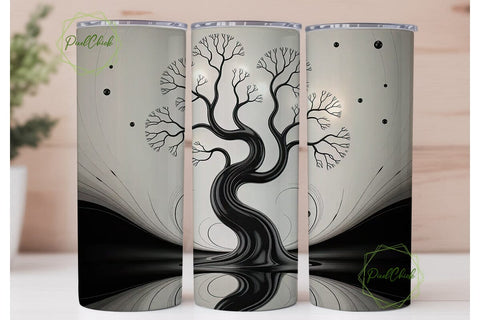 Mystical Tree 20oz Tumbler Wrap Sublimation PixelChick 