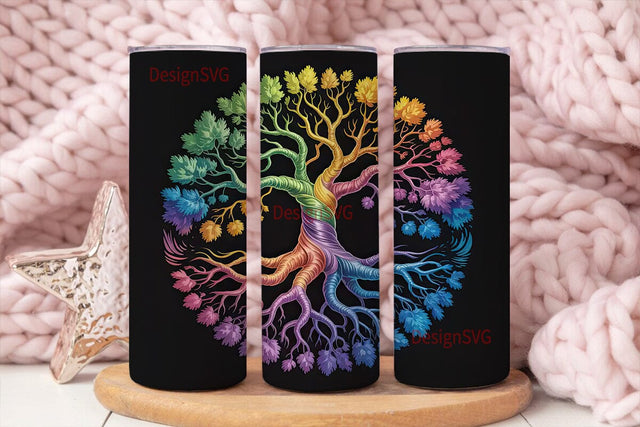 Mystical Tree of Life 20oz Tumbler Wrap Sublimation DesignSVG 