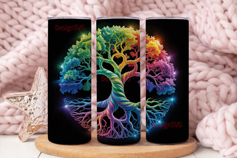Mystical Tree of Life 20oz Tumbler Wrap Sublimation DesignSVG 