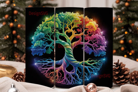 Mystical Tree of Life 20oz Tumbler Wrap Sublimation DesignSVG 