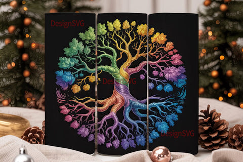 Mystical Tree of Life 20oz Tumbler Wrap Sublimation DesignSVG 