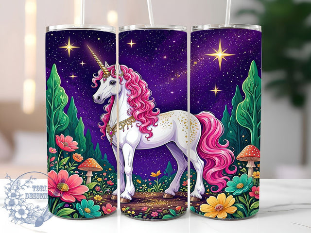 Mystical Unicorn 20oz Tumbler, Mystical Unicorn, Fantasy Design, Magical Aesthetic, Whimsical Charm, Enchanted Style, 20oz Wrap, Sublimation Tumbler Sublimation ToriDesigns 