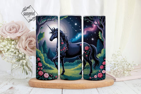 Mystical Unicorn 20oz Tumbler Wrap Sublimation sassyprint 