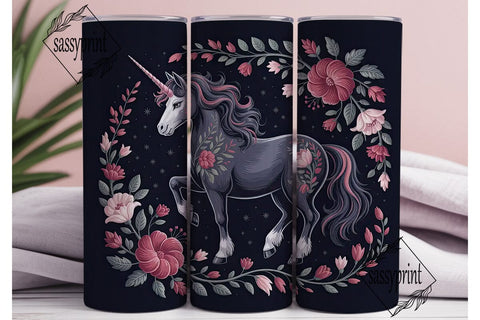 Mystical Unicorn 20oz Tumbler Wrap Sublimation sassyprint 