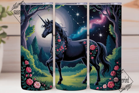Mystical Unicorn 20oz Tumbler Wrap Sublimation sassyprint 