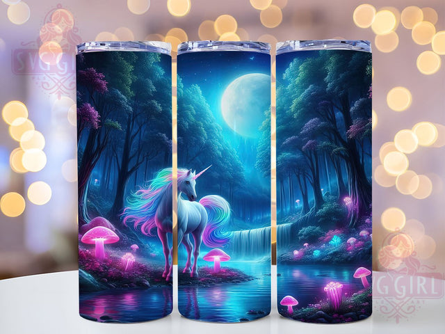 Mystical Unicorn Fantasy Magical Kids Tumbler, Unicorn Tumbler Wrap, 20oz Sublimation Design, Fantasy Tumbler Art, Magical Unicorn PNG, Digital Tumbler Wrap, Kids Tumbler Design Sublimation SvggirlplusArt 