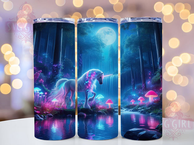 Mystical Unicorn Fantasy Magical Kids Tumbler, Unicorn Tumbler Wrap, 20oz Sublimation Design, Fantasy Tumbler Art, Magical Unicorn PNG, Digital Tumbler Wrap, Kids Tumbler Design Sublimation SvggirlplusArt 