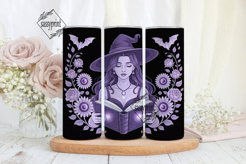 Mystical Witch 20oz Tumbler Wrap Sublimation sassyprint 