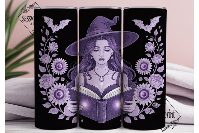 Mystical Witch 20oz Tumbler Wrap Sublimation sassyprint 