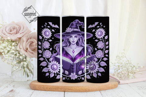 Mystical Witch 20oz Tumbler Wrap Sublimation sassyprint 
